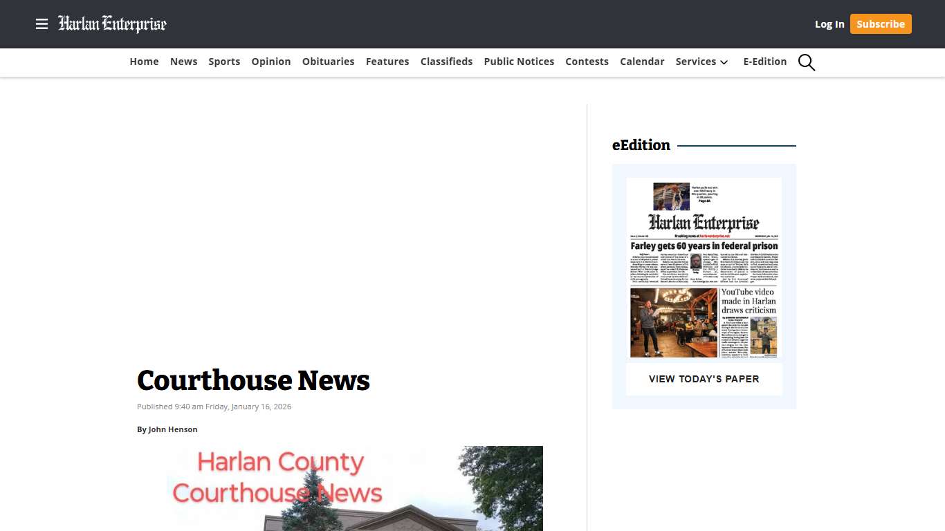 Courthouse News | Harlan Enterprise