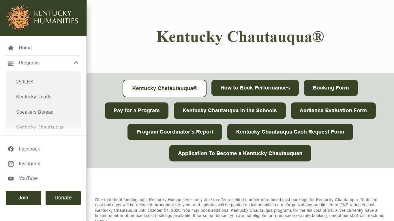 Kentucky Chautauqua® – Kentucky Humanities
