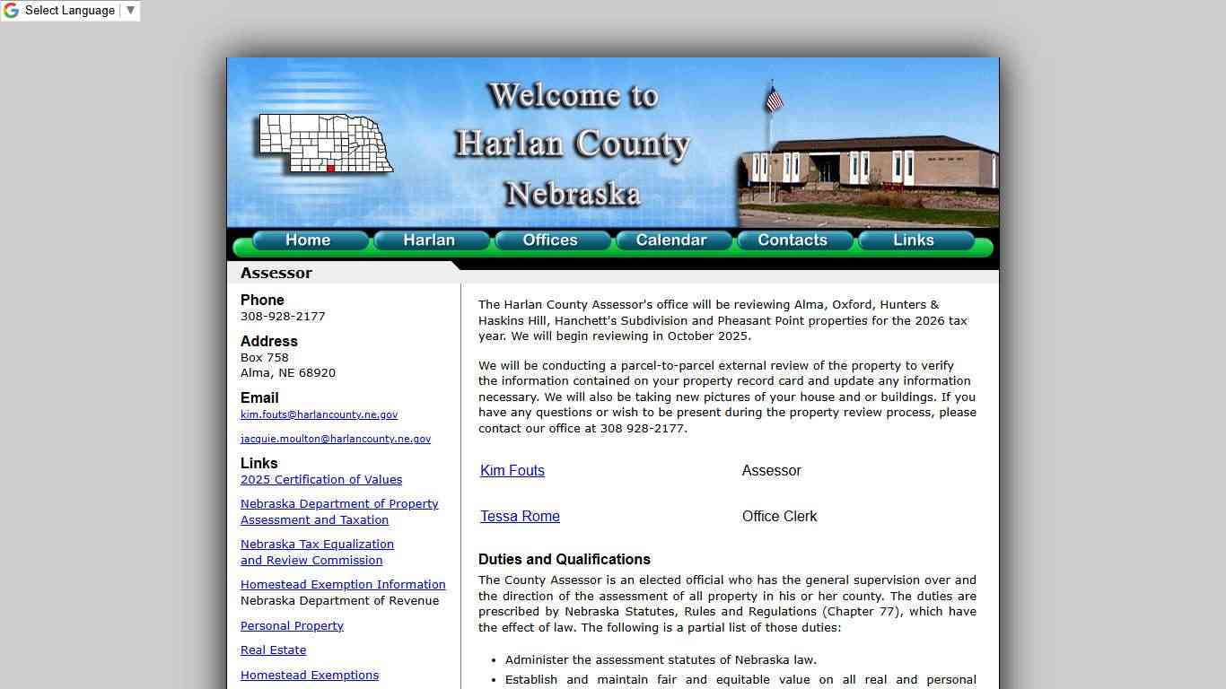 Harlan County Assessor